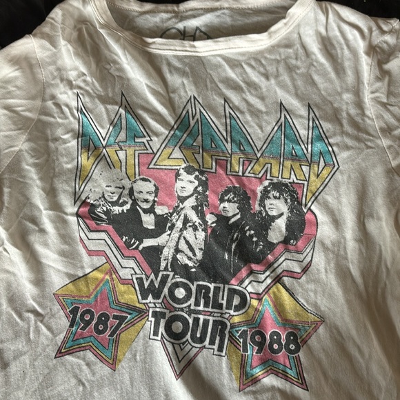 Chaser Rock n Roll Def Leppard Tee Lot Band Tour Tiger Eagle Cotton Blend L - Picture 2 of 5